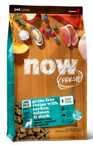 Now Fresh Grain Free Turkey, Salmon &amp; Duck Large Breed Adult Dog 25lb