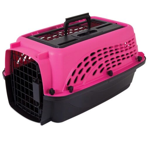 Petmate® 2-Doop Top Load Kennel 24" for Pets from 5 to 10lbs Pink