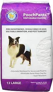 Pooch Pad Disposable Absorbent Diapers Large