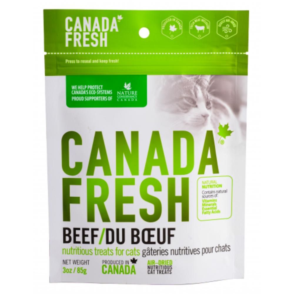 PetKind Canada Fresh Beef AirDried Nutritious Cat Trts 3oz