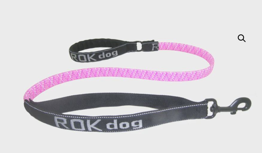 Rok Straps 3-In1 Stretch Leash Medium - Hot Pink