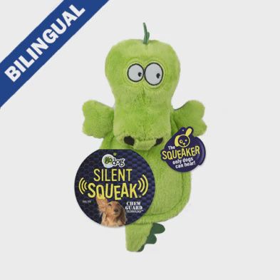 GODOG SILENT SQUEAK FLATTIES LARGE DOG TOYS