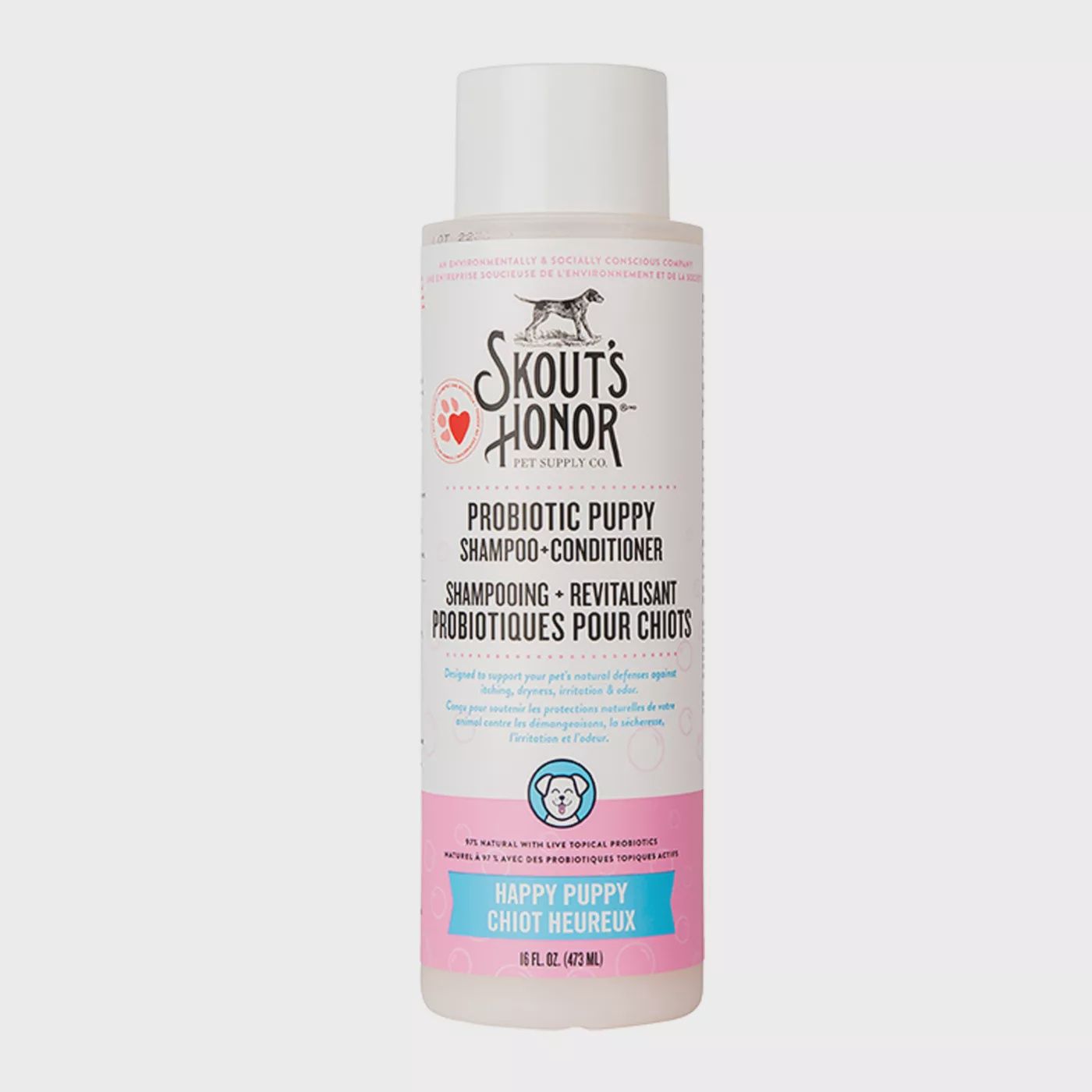 Skout's Honor Probiotic Puppy Shampoo + Conditioner - Happy Puppy, 16 oz