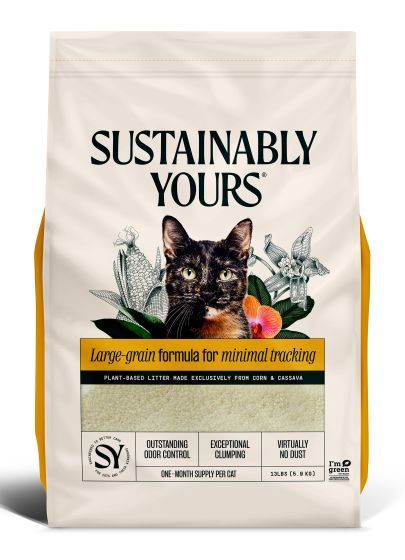 Sustainably Yours Cat Litter Large-grain formula 13lbs