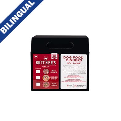 The Butcher's Pup™ SousVide Pork Dinner Frozen Dog Food 3 x 1lb