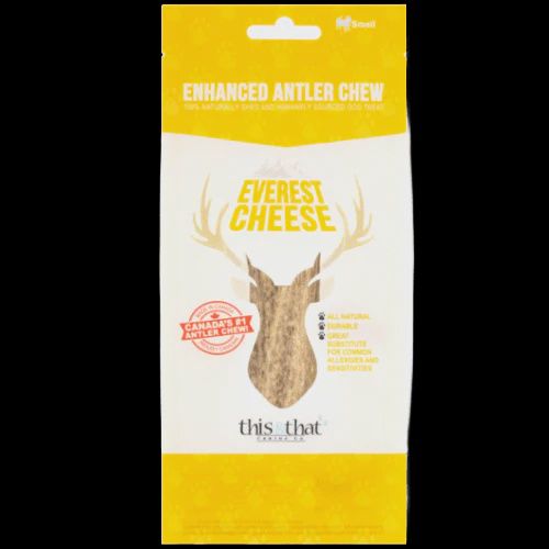This &amp; That Enhanced Antler Chew Everest Cheese Small 5.5"