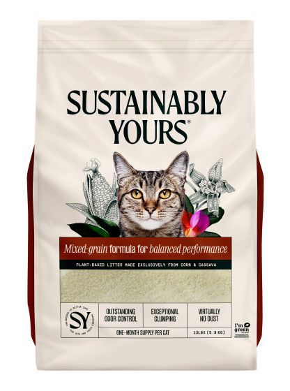 Sustainably Yours Cat Litter Mixed-grain formula 13lbs