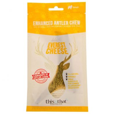 THIS and THAT Everest Cheese Enhanced Antler Chew Small
