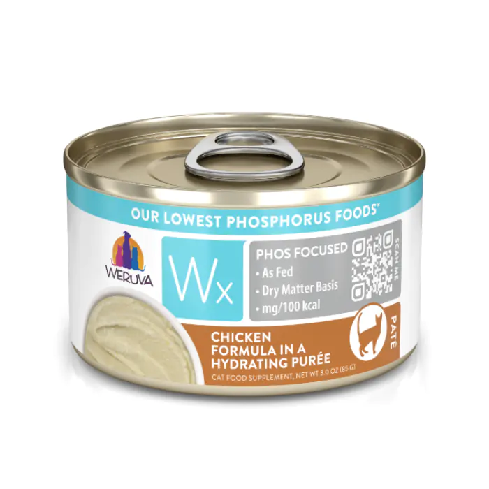 Weruva Wx Phos Focused Chicken in Hydrating Puree Cat Food, 85g