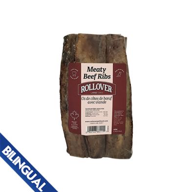 Rollover© Meaty Beef Rib Bone Large (6 Pack)