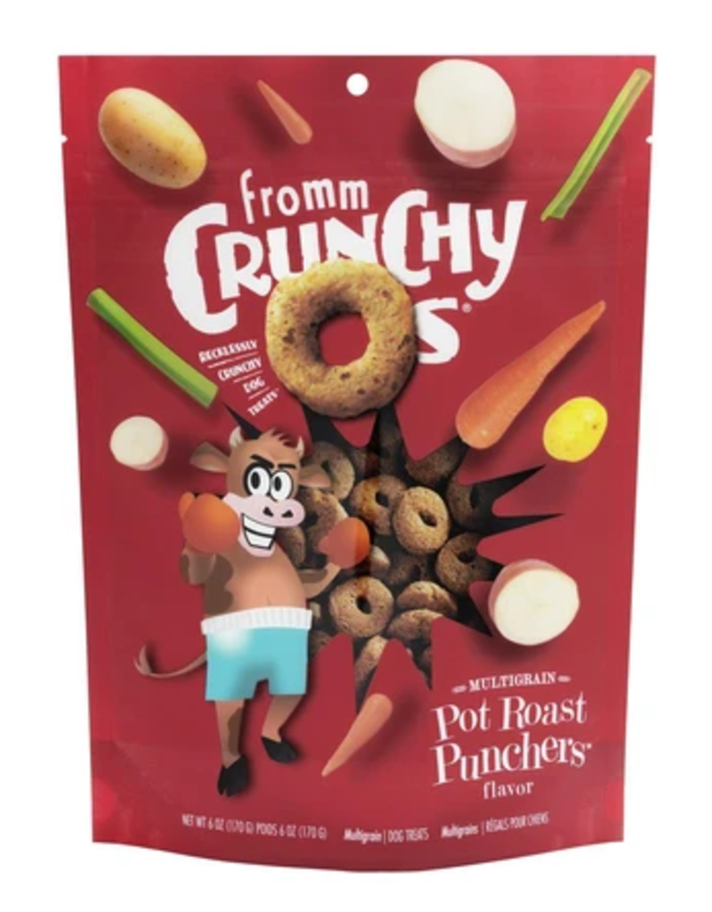 Fromm Crunchy-O's Dog Treats | Multigrain Pot Roast Punchers 6 oz
