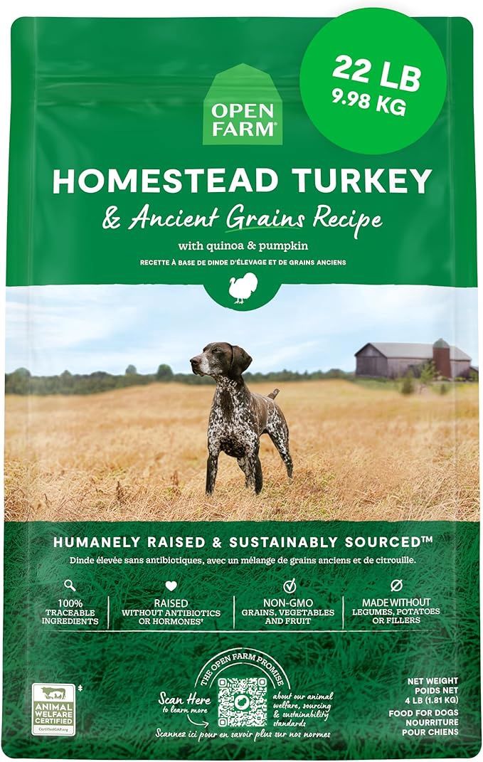 Open Farm dog-food---22lb---homestead-turkey-grain