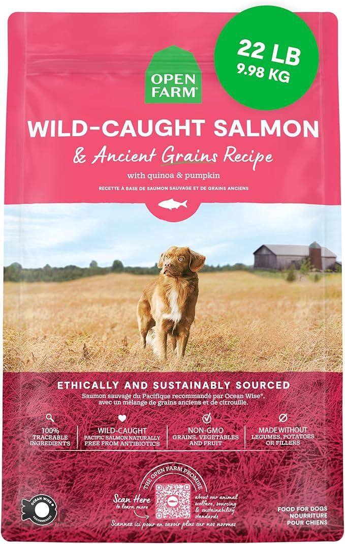 Open Farm dog-food---22lb---wild-salmon-grain