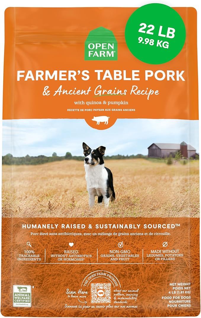 Open Farm dog-food---22lb---farmers-table-pork-grain