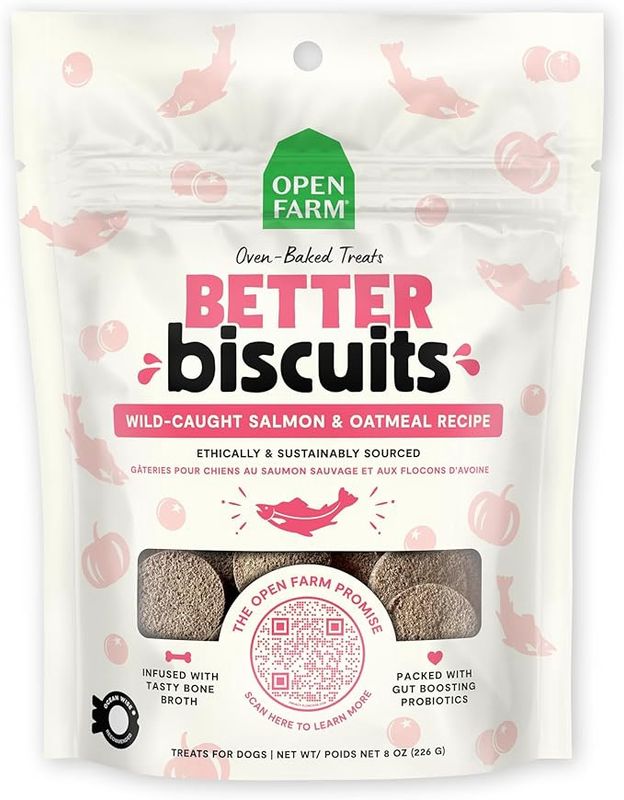 open-farm-better-biscuits-wildcaught-salmon--oatml-recipe-oven-baked-dog-trts-8oz