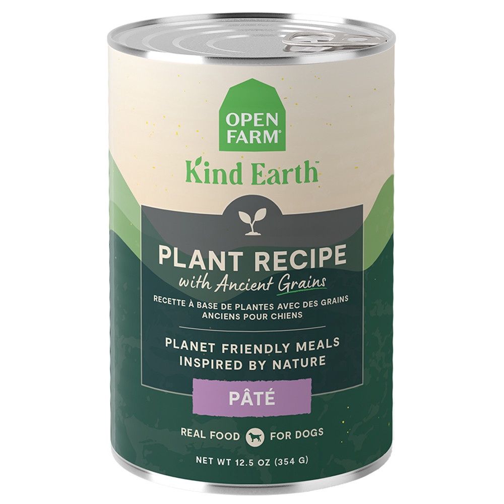 Open Farm Kind Earth Plant Recipe w/ Ancient Grains Pate Canned Dog Food 12.5oz
