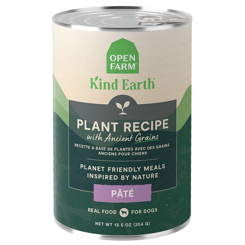 Open Farm Kind Earth Plant Recipe w/ Ancient Grains Pate Canned Dog Food 12.5oz