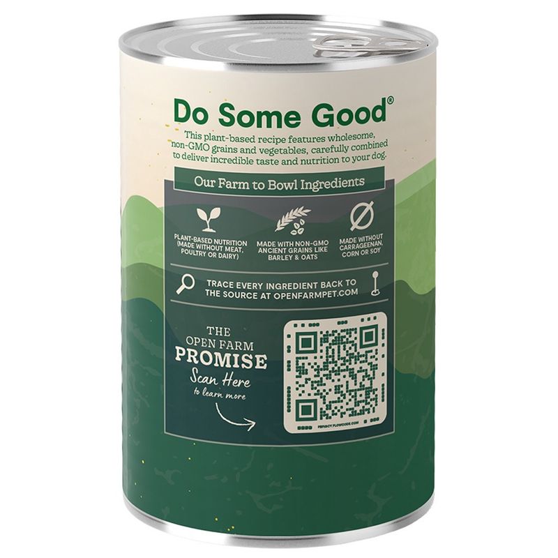 Open Farm Kind Earth Plant Recipe w/ Ancient Grains Pate Canned Dog Food 12.5oz