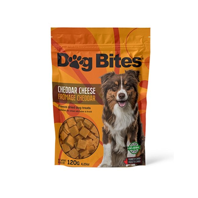 Dog Bites® Cheddar Cheese, Freeze Dried Dog Treats 120g