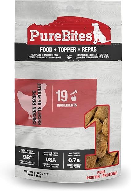 PureBites Dog Food Topper Chicken Recipe 3 oz.