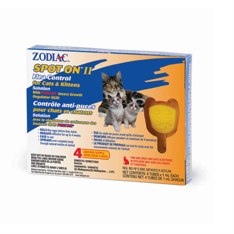 Zodiac Spot-On II Flea Control for Cats &amp; Kittens