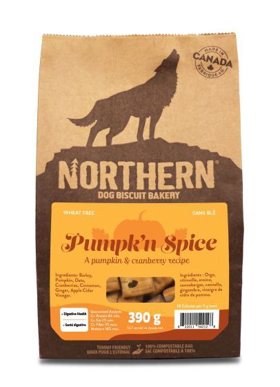 Northen Pumpkin Spice Dog biscuits 390G