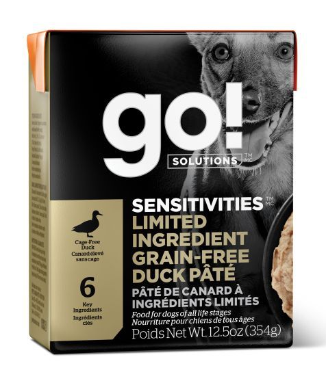 Go Sensitivities LID Grain Free Duck Dog 12.5oz Can