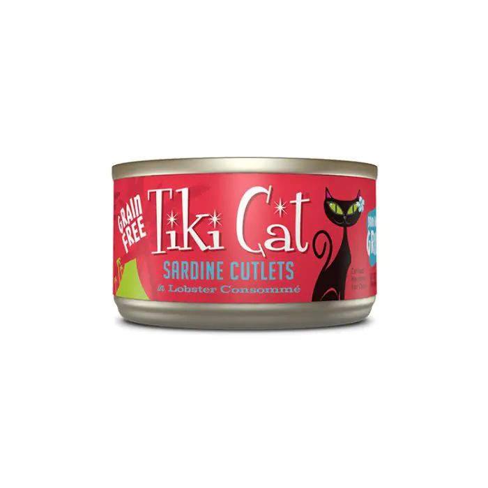 Tiki Cat Bora Bora Grill Sardine Cutlets in Lobster Consommé Cat Food, 80g