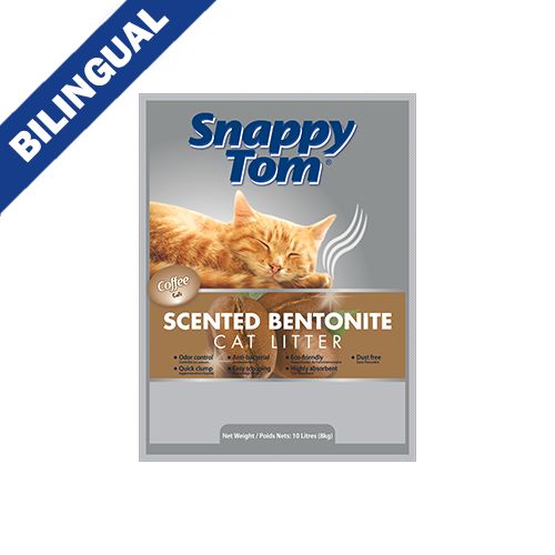 Snappy Tom® Bentonite Cat Litter Coffee Scented 8KG