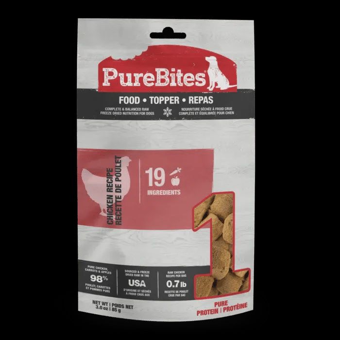 PureBites Chicken Freeze Dried Dog Food 85G