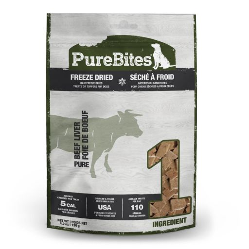 PureBites Beef Liver Freeze-Dried Dog Treats 4.2 oz