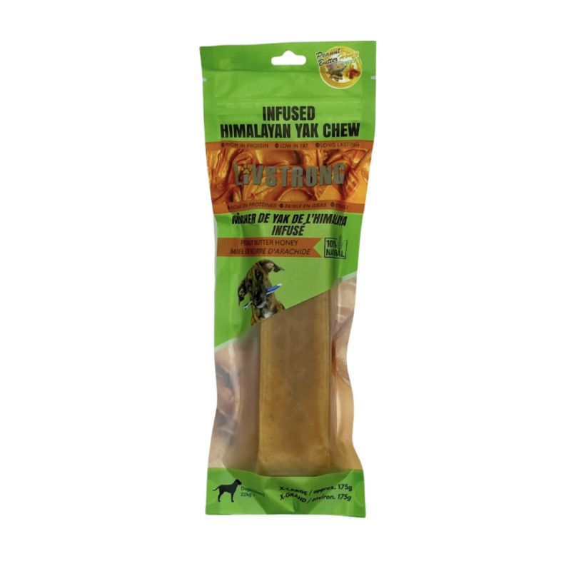 Himalayan  Infused Yak Chew Peanut Butter Honey XLarge