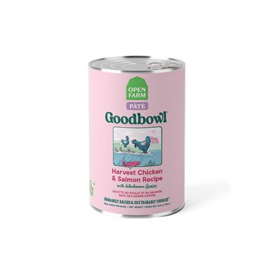 Open Farm® Goodbowl Pâté Harvest Chicken &amp; Salmon Recipe with Wholesome Grains Wet Dog Food 12.5oz