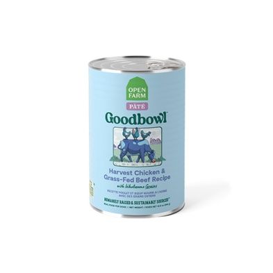 Open Farm® Goodbowl Pâté Harvest Chicken &amp; Grass-Fed Beef Recipe with Wholesome Grains Wet Dog Food  12.5oz