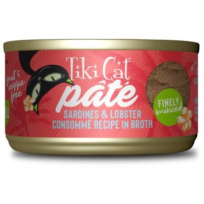Tiki cat Grill Sardine &amp; Lobster Pate Wet Food 2.8 Oz.