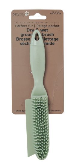 Dexypaws Perfect Fur Dry &amp; Wet Grooming Brush For Pets