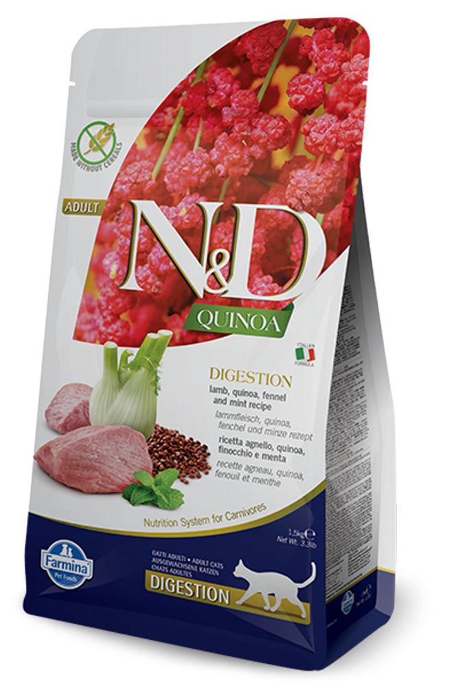 Farmina N&amp;D Cat Quinoa Digestion Lamb 1.5KG