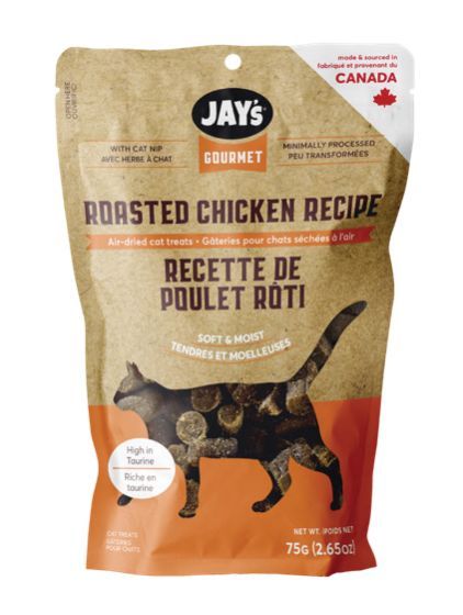 Jay's Gourmet Chicken Air-Dried Treats Cat 75g