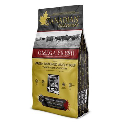 Canadian Naturals Omega Fresh Dog Deboned Angus Beef, Size: 24LB