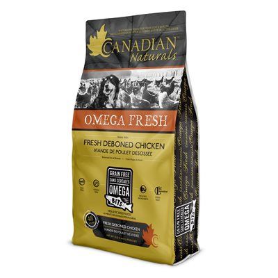 Canadian Naturals Omega Fresh Dog Deboned Chicken 4LB, Size: 4.4 LB