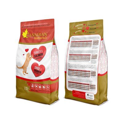Canadian Naturals Adult Cat Grain Free 3LB, Protein: Turkey &amp; Salmon