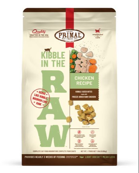 Primal Kibble In The Raw Chicken Recipe Cat 1.5lb