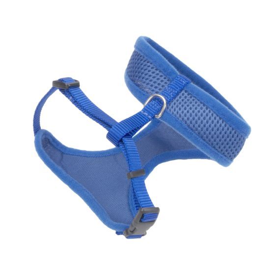 Comfort Soft Adjustable Mesh Cat Harness Xsmall Cat 1pc 3/8x14-16in, Colour: Blue