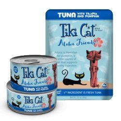 Tiki Cat Aloha Friends Tuna, Tilapia &amp; Pumpkin Wet Cat Food, 5.5 Oz.