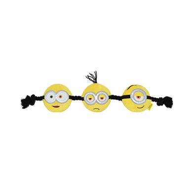 Multipet® Minions® 3-Head Rope Tug 17" Dog Toy