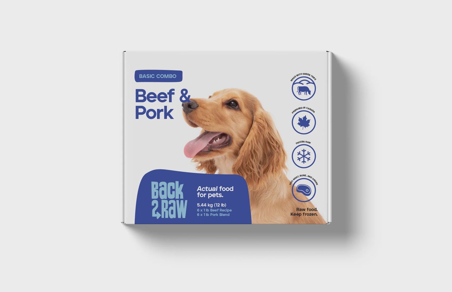 Back2Raw Beef &amp; Pork Combo 12LB