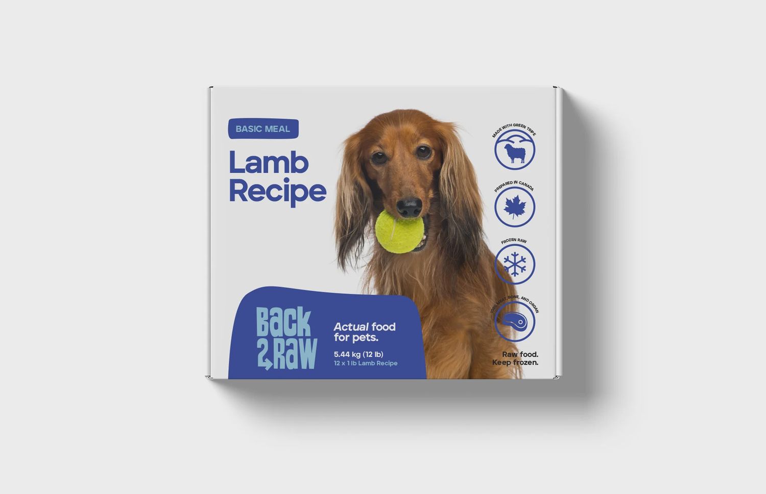 Back2Raw Lamb Recipe 12LB