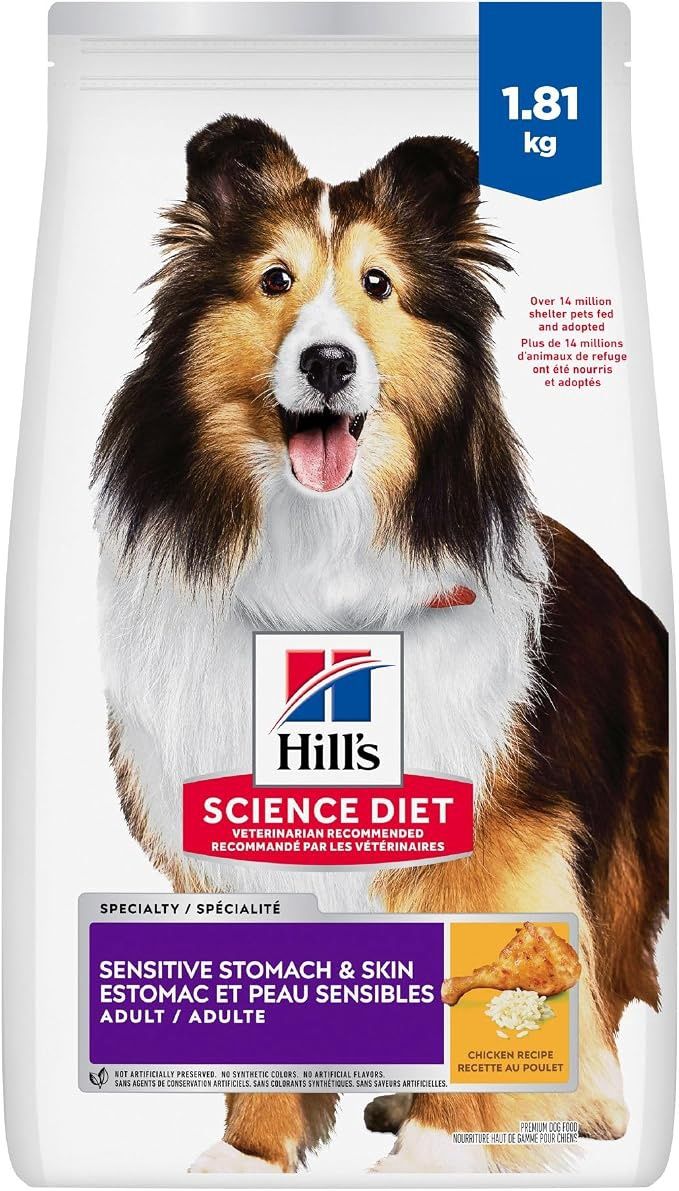 Hill's Science Diet Adult Sensitive Stomach &amp; Skin Chicken Recipe Dry Dog Food 1.81 kg Bag