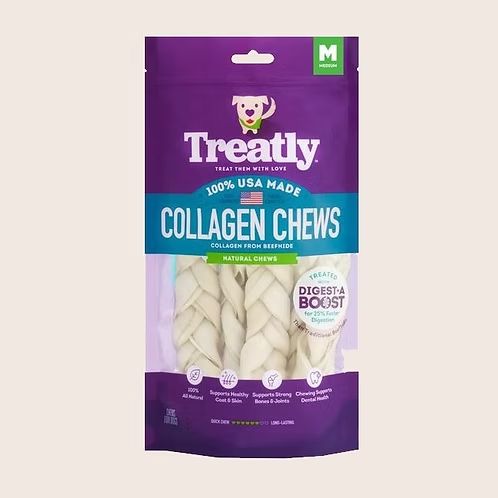 Treatly Medium Natural Collagen Braids 5pk