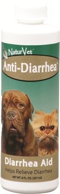 Naturvet Anti-Diarrhea Liquid Plus Kaolin for Dogs and Cats 8 Oz